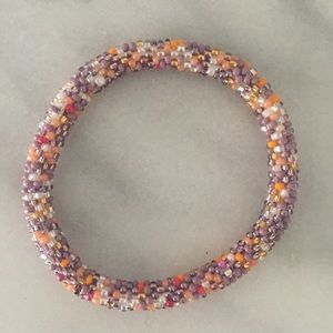 Beaded roll bracelet